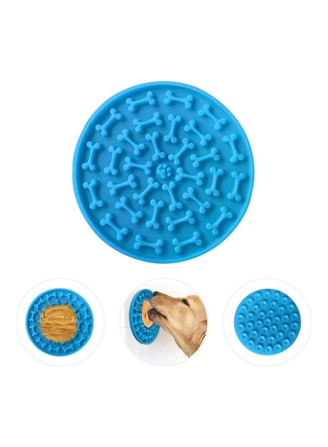 نيبمينينت بساط توزيع طعام من السيليكون لإطعام الكلاب ببطء أزرق 15 x 15سم - Image 1