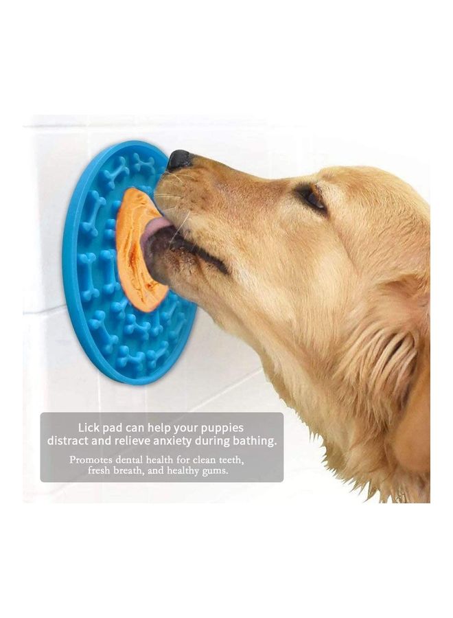 نيبمينينت بساط توزيع طعام من السيليكون لإطعام الكلاب ببطء أزرق 15 x 15سم - Image 3