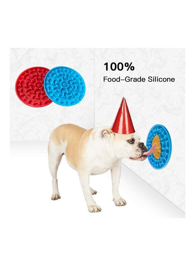 نيبمينينت بساط توزيع طعام من السيليكون لإطعام الكلاب ببطء أزرق 15 x 15سم - Image 4