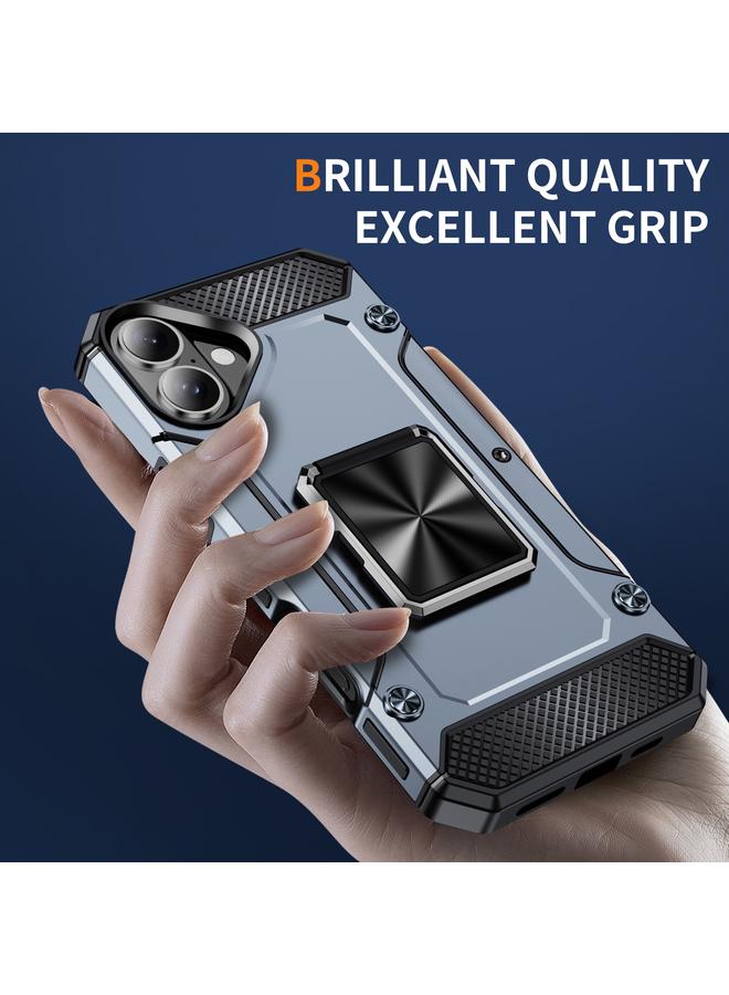 S-TOP Case For iPhone 16 Pro Shockproof Metal Holder Phone Case - Image 4