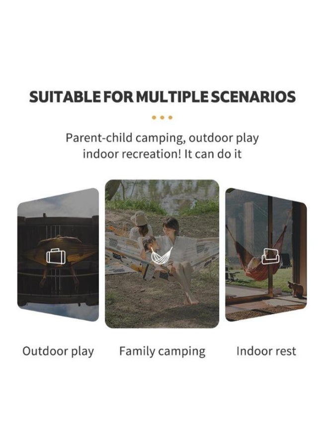 Naturehike Leaf-Print Parent-Child Double Hammock  Lightweight 240T Pongee Polyester, Tear-Resistant, With Secure Ropes & Metal Buckles - Image 3