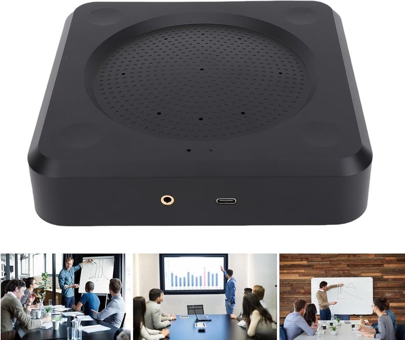 Conference USB Microphone, 6 Mic Array with 10m Pickup Diameter 360 Degree Voice Pickup Noise Reduction, for Video Conferences Online Education Meeting Room Business Trips - Image 5