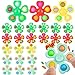 Nbguigdstr 24 Pcs Fidget Spinners BulkMini Pop Bubble Fidget Spinner Toys for Kids Party FavorsBirthday Return Gifts Goodie Bags StuffersTreasure Box Classroom Rewards Carnival Prizes ADHD - Image 2