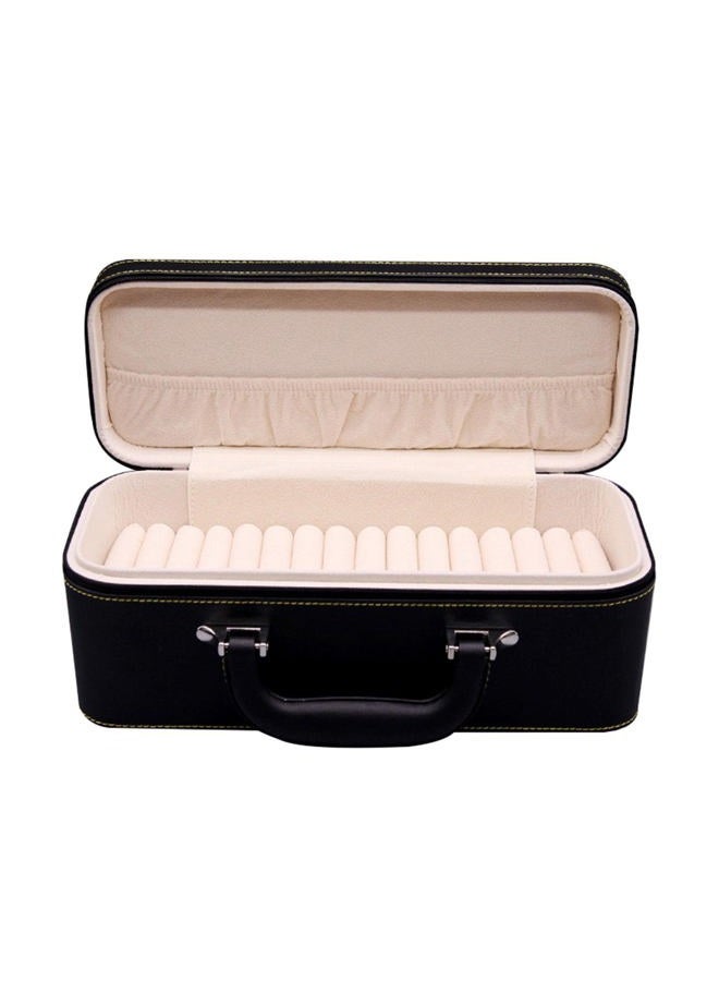 Yiju 15 Slots Bangle Box, Jade Bracelets Display Case Storage Case Jewelry Organizer PU Leather Bracelet Case for Retail Stores Dresser Engagement, Faux Leather, - Image 1