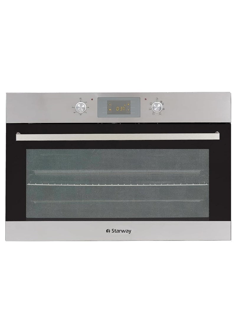 Starway - Starway Built-In Electric Oven, Large Capacity, 73 Liter, With Grill , 6 Cooking Program, 90x60cm, Digital Screen, Timer, 2 Fans, 2 Trays , Easy To Clean Material, - Image 1