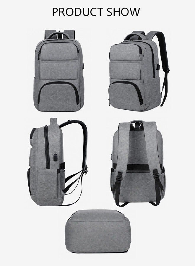 DUNISO 15.6 Inch Laptop Backpack for Men and Women Anti-Theft Waterproof Computer Bag with USB Charging Port Large Capacity College School Backpack for Travel and Work - Image 5