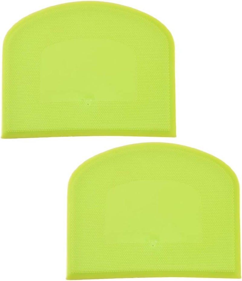 comfrt Dough Bowl Scraper Kitchen Gadget Curved Edge Flat Edge Flexible Scraper for Scraping Baking Bread Dough Cake - Image 1