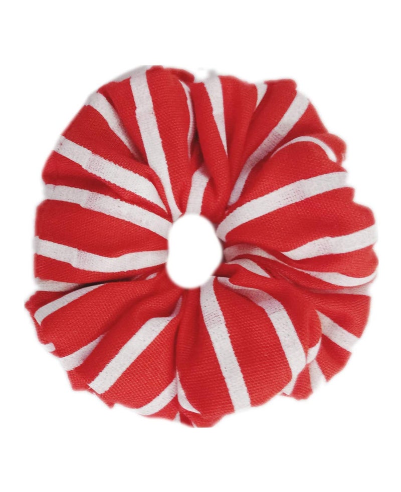IBDA IBDA Valentine Special Falling Hearts Pack of 02 Hair Scrunchies Solid Colour Hair Ties HandmadeHead Accessories Adjustable Size  - Image 2