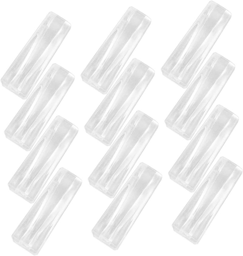 Ciieeo 12pcs Vertical Blind Wand Rod Tip Handles Clear Grip Caps Replacement Accessories for Plastic and Vertical Blinds Easy to Install Window Curtain Rod Parts - Image 1