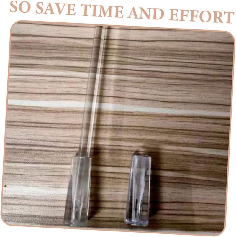 Ciieeo 12pcs Vertical Blind Wand Rod Tip Handles Clear Grip Caps Replacement Accessories for Plastic and Vertical Blinds Easy to Install Window Curtain Rod Parts - Image 4