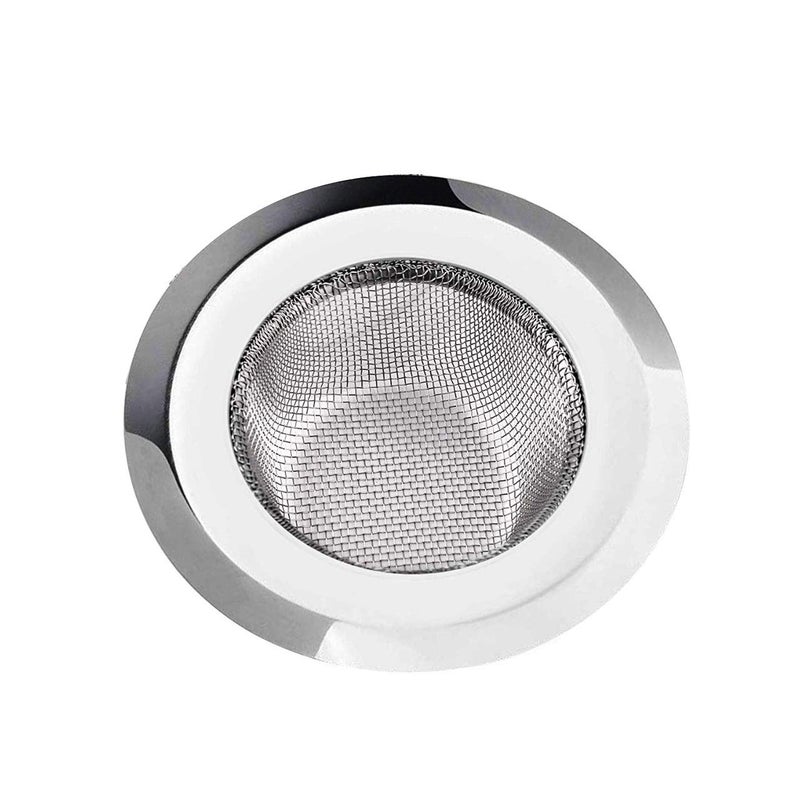 Inditradition Stainless Steel Strainer Kitchen Drain Basin Basket Filter Stopper Drainer Sink Jali, 10.5 cm Full Diameter (Silver) - Image 1