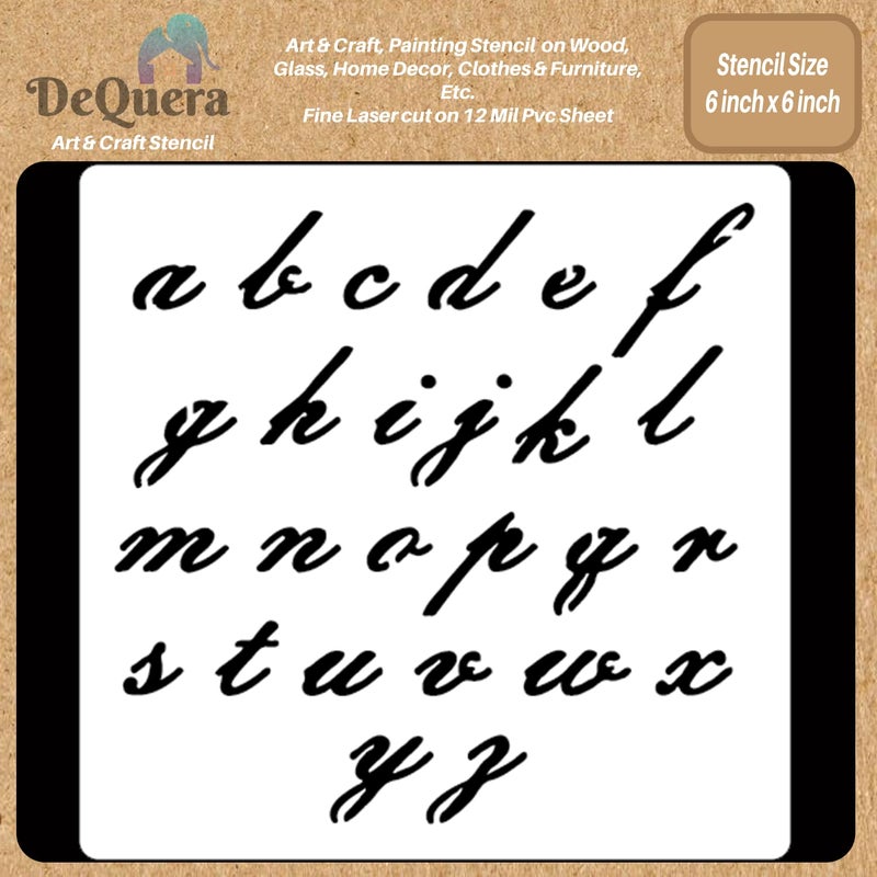DeQuera Art Craft Stencil for Painting on Wood Funiture Wall use for Home Dcor Wardrobe Dcor Living Room Bedroom Study Room Size 6 x 6 inch D139
