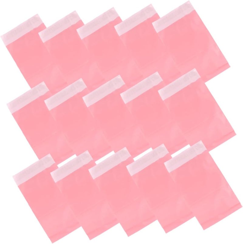 SUPVOX 100 Pcs Pink Waterproof Shipping Mailers 17x30 Cm Thickened Self-seal Packaging Bags for Small Business Clothing Mailing and Transport - Image 1