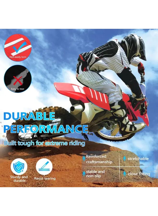 Black Dirt Bike Seat Cover Universal PVC Material Motorcycle Accessory - Image 3