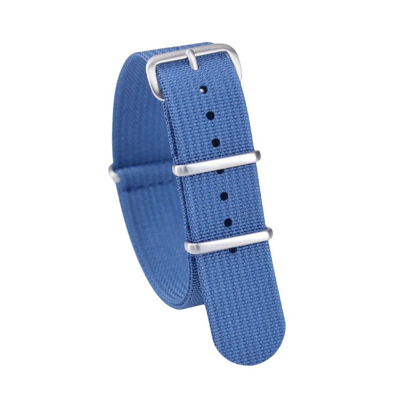 Bluejw Premium Ballistic Dark Gray Ribbed NATO Nylon Watch Strap – Durable Replacement Band for Men, Fits 18mm 19mm 20mm 22mm Watches - Image 1