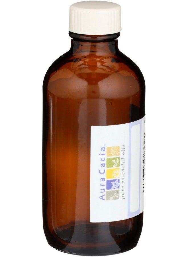 Aura Cacia Amber Bottle With Writable Label 4 Fl. Oz. 