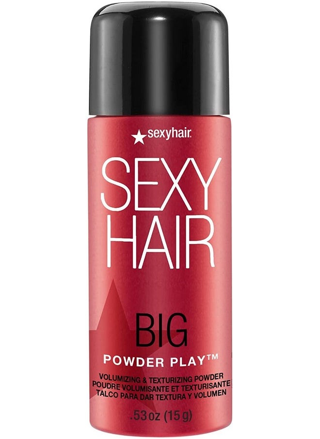 Sexy Hair SexyHair Big Powder Play Volumizing & Texturizing Powder, 0.53 Oz | Colorless on Hair | Fragrance Free | Instant Lift  - Image 1