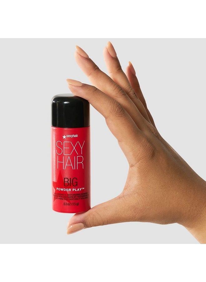Sexy Hair SexyHair Big Powder Play Volumizing & Texturizing Powder, 0.53 Oz | Colorless on Hair | Fragrance Free | Instant Lift  - Image 4