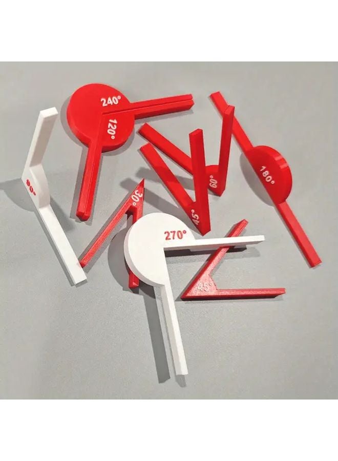 9pcs Multi Angle Set Geometry Teaching Tools Math Learning Aids Educational Materials - Image 3