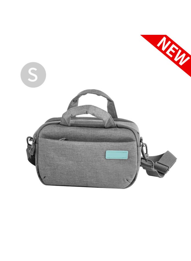2024 Large Capacity Lightweight Shoulder Handbag Photography Bag SLR Backpack Micro Single Camera Bag Canon Bag-Color:Gray-s Size  - Image 1