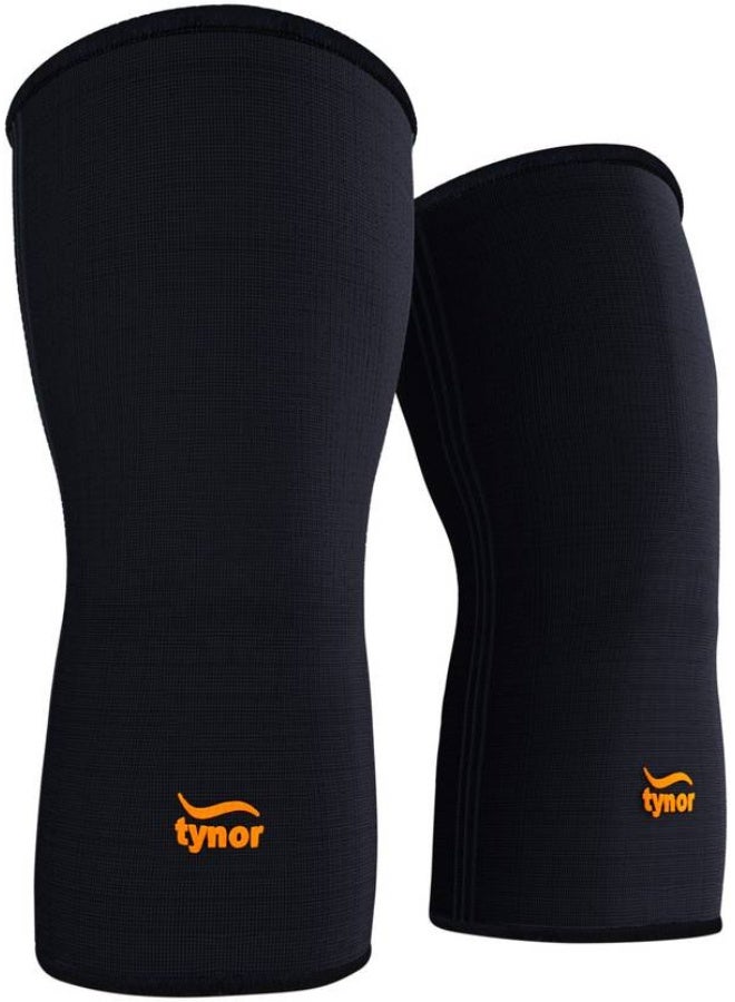 Tynor TYNOR Knee Cap Air, Black & Orange, XL, Pack of 2 Knee Support  - Image 1
