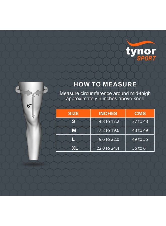 Tynor TYNOR Knee Cap Air, Black & Orange, XL, Pack of 2 Knee Support  - Image 3
