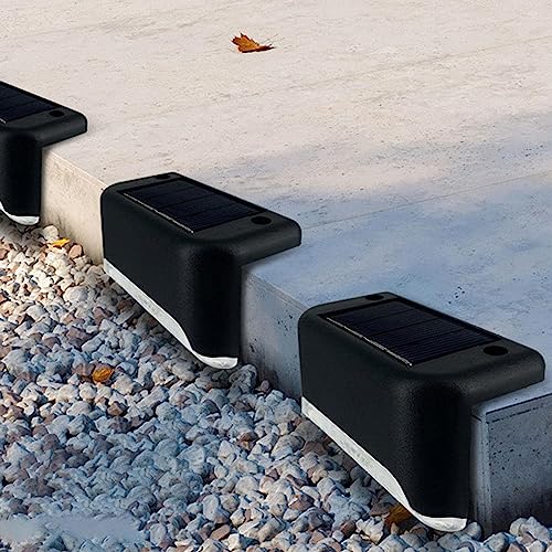 GIGAWATTS Boundary Solar Deck Light | Automatic Sensor Waterproof LED Lamp for Outdoor Use | Energy Efficient Solar Lights for Home Garden Balcony Terrace Fence and Steps (Warm White, Pack of 4) - Image 3