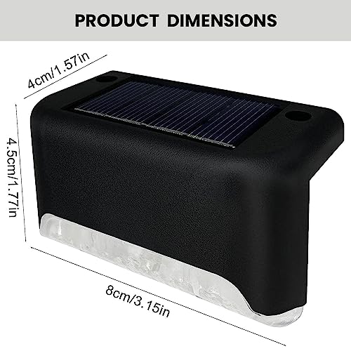 GIGAWATTS Boundary Solar Deck Light | Automatic Sensor Waterproof LED Lamp for Outdoor Use | Energy Efficient Solar Lights for Home Garden Balcony Terrace Fence and Steps (Warm White, Pack of 4) - Image 2