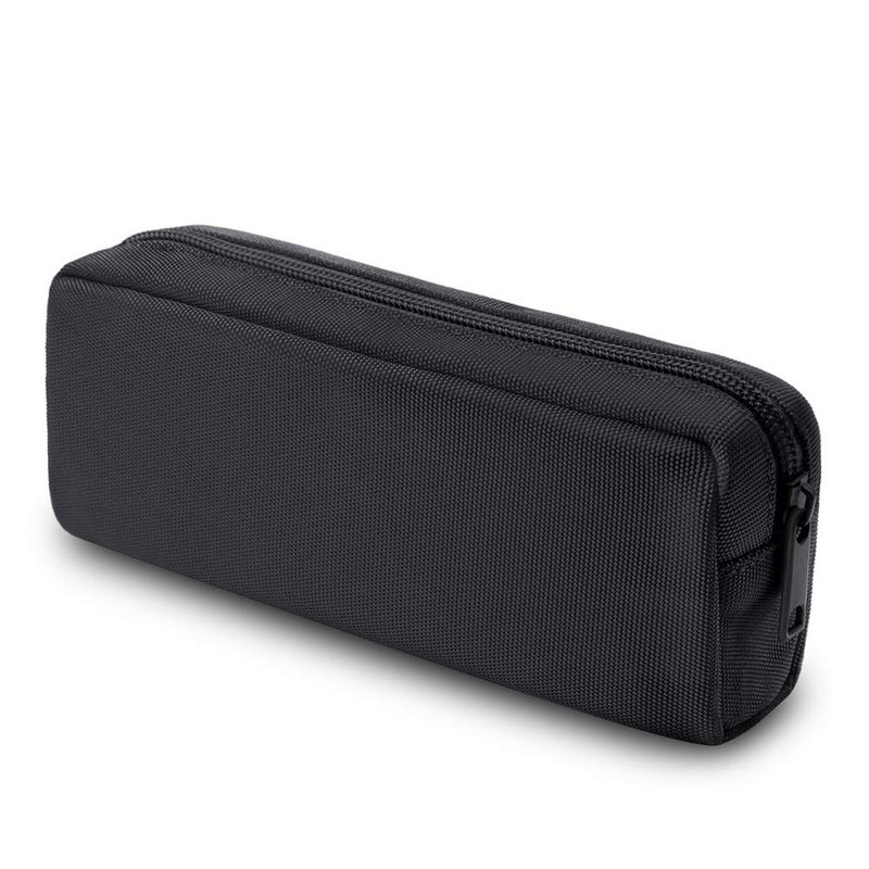 DOBMIT Pencil Pen Case, Big Capacity Pencil Pouch Makeup Bag Durable Office Stationery Organizer - Black - Image 1