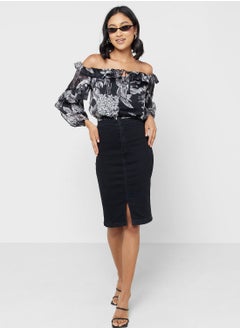 GUESS Floral Printed  Crop Top  - Image 4
