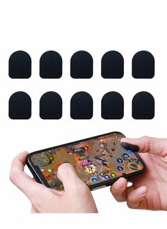 Breathable Sweat Proof Finger Gloves, 20 PCS Mobile Esports Game Finger Stickers, Sensitive Touch Screen Thumb Stickers Breathable Portable Anti-Sweat Smooth Thumb Sleeves for Mobile Phone Gaming