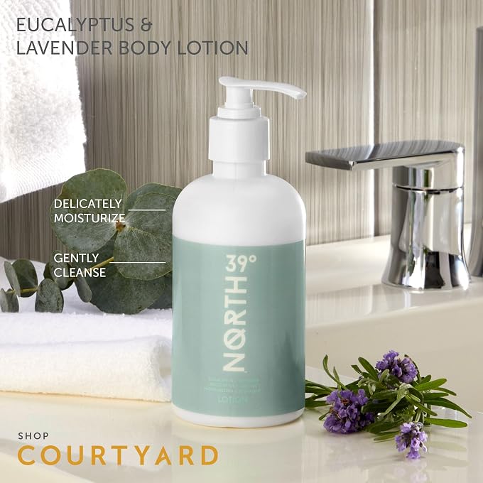 STRBOXONG Body Lotion - Eucalyptus & Lavender Scent - Featured in Courtyard by Marriott and Residence Inn Hotels - Hydrating & Moisturizing - All Natural Body Lotion - 8.5oz - Image 3