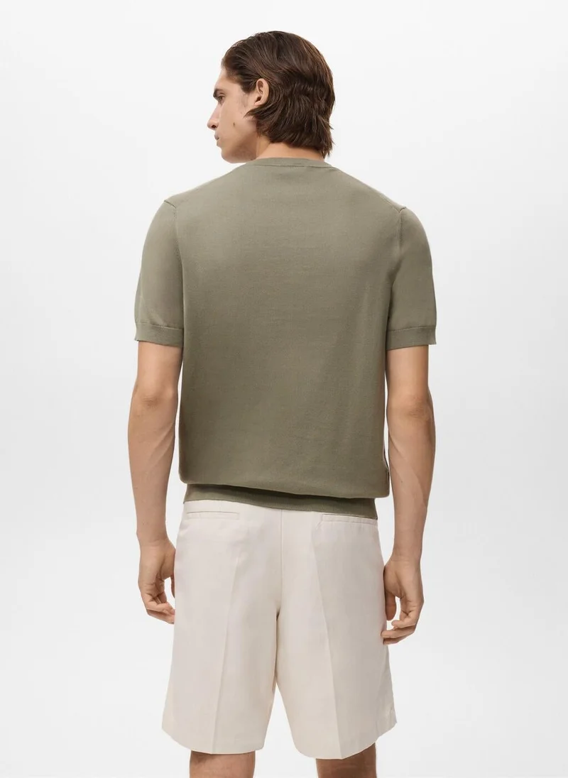 مانجو مان تيشيرت قطن محبوك ناعم