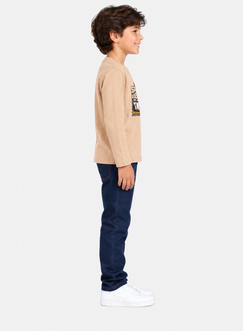 Andora Slip On Boys Regular Fit Printed T-Shirt - Image 1