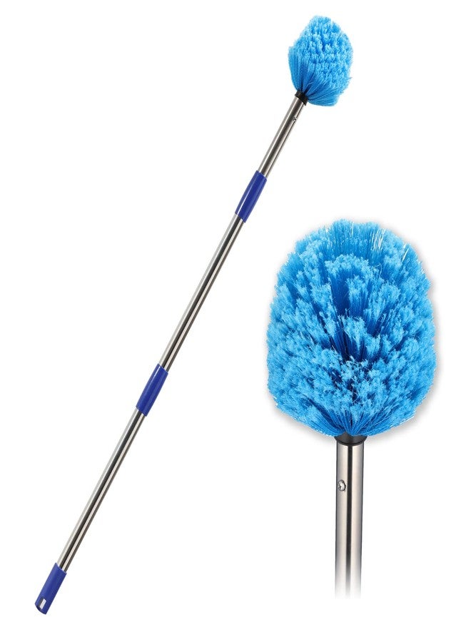 Miya Cobweb Duster with Extension Pole, 6 FT Dusters for Cleaning, Spider Web Brush with Lightweight Stainless Steel Pole and Medium-Stiff Bristles Head, Long Handle Duster Easy Reach High Ceilings - Image 1