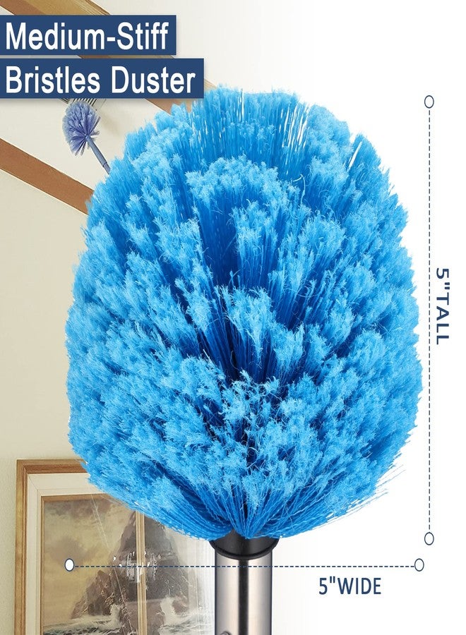 Miya Cobweb Duster with Extension Pole, 6 FT Dusters for Cleaning, Spider Web Brush with Lightweight Stainless Steel Pole and Medium-Stiff Bristles Head, Long Handle Duster Easy Reach High Ceilings - Image 2