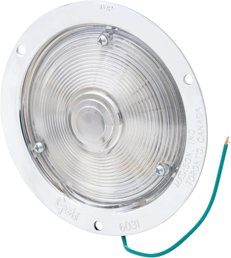Grote 60311 Shallow Die-Cast Utility Light - 12 Volt Incandescent Lamp - Image 1