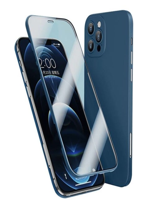 360 degree cover and screen for iPhone 13 Pro - blue