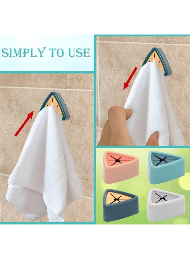 Self-Adhesive Silicone Towel Holder – Kitchen & Bathroom Towel Clip (4 PCS) - Image 4