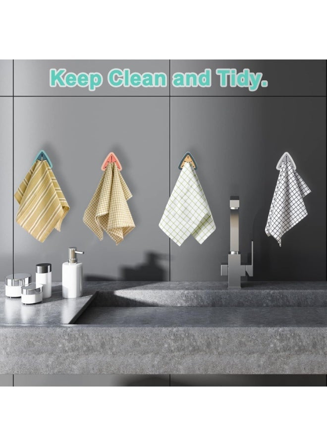 Self-Adhesive Silicone Towel Holder – Kitchen & Bathroom Towel Clip (4 PCS) - Image 3