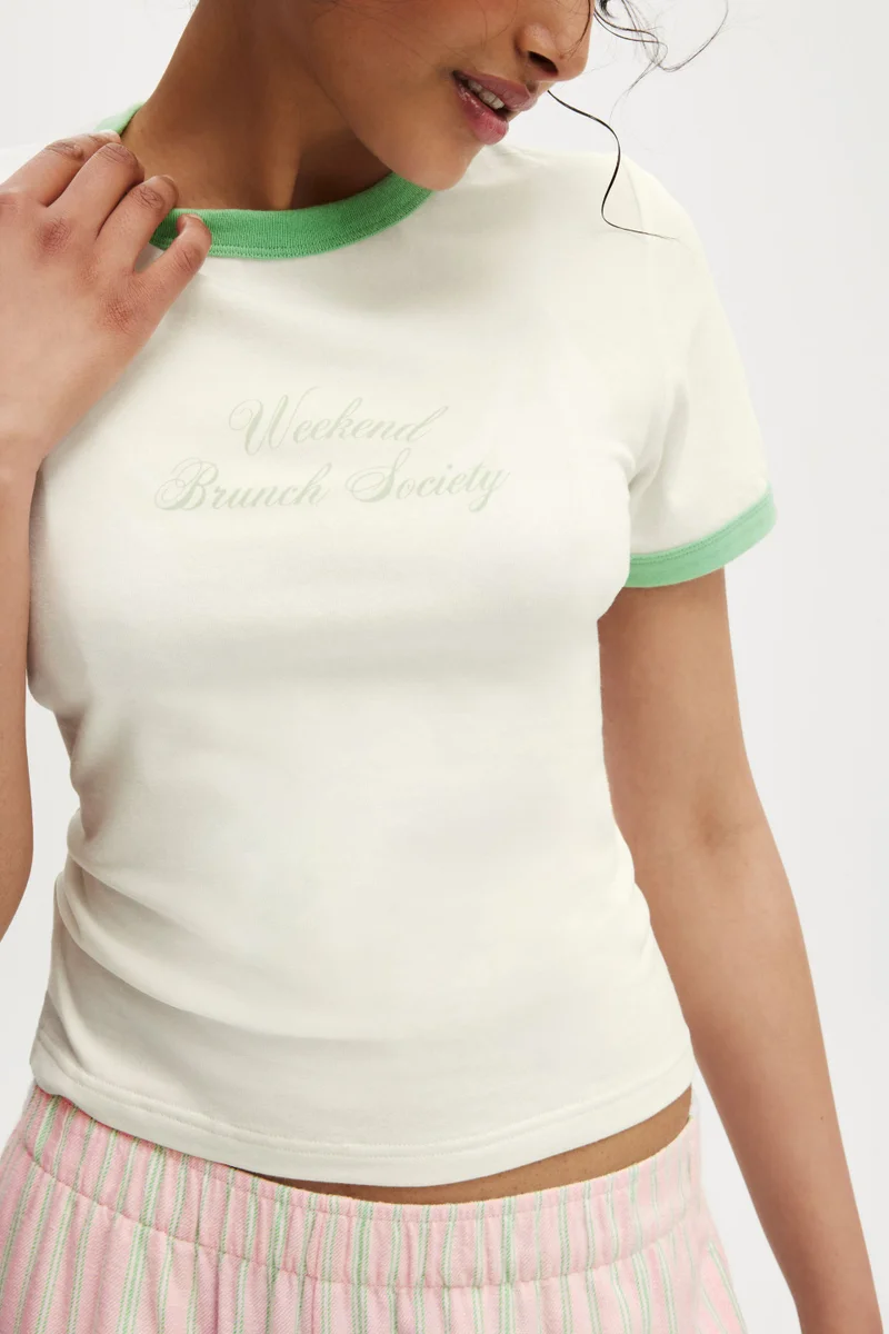 Body DREAMY SOFT RINGER BABY TEE