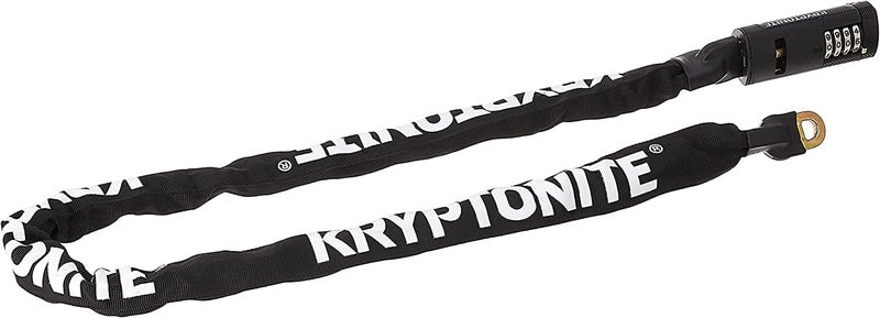 Kryptonite Keeper 712 Combo Bike Chain Lock, 4 Feet Long 7mm Steel Chain Heavy Duty Anti-Theft Bicycle Chain Lock, 4-Digit Resettable Combination Lock for E-Bike Scooter Road Mountain Bikes - Image 2