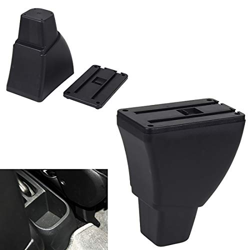 HRCHCG Console Armrest for Toyota bB Scion xB 2004 2005 2006 Center Storage Box with Base Cup Holder (All Black, Double Layer with 7 USB Port) - Image 2