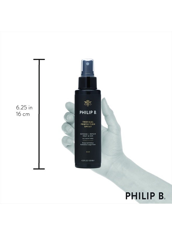 PHILIP B Thermal Protection Spray 4.2 oz. (125 ml) | Plump, Shine & Protect Hair from Heated Hair Tools - Image 3