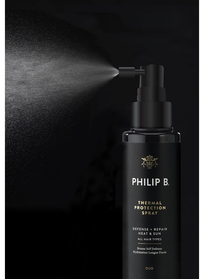 PHILIP B Thermal Protection Spray 4.2 oz. (125 ml) | Plump, Shine & Protect Hair from Heated Hair Tools - Image 2