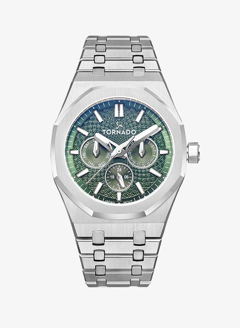 TORNADO Men's Stainless Steel Multi Function Watch T23104-SBSH - 41x51 mm - Image 1