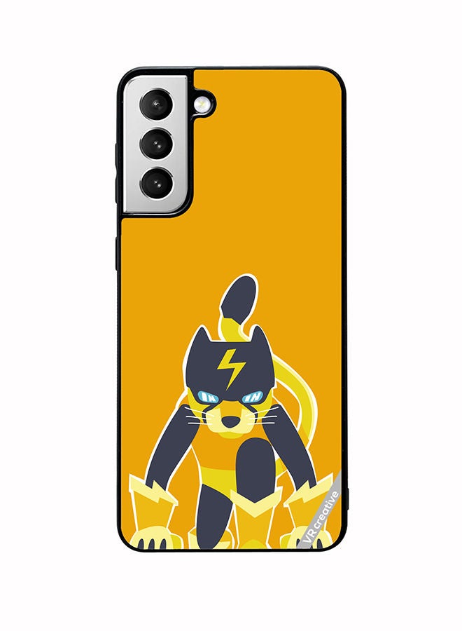 VR CREATIVE Protective Case Cover For Samsung Galaxy S22 5G Super Cat Design Multicolour - Image 1