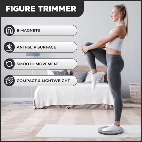 Figure Trimmer Daiwa Felicity Figure Trimmer Ab Twister Board - Waist Twister Machine for Core & Abs Exercise - Waist Twisting Fitness Tool, Dizzy Disc Twist Board for Slimming Workout with Magnets Reflexology - Image 2