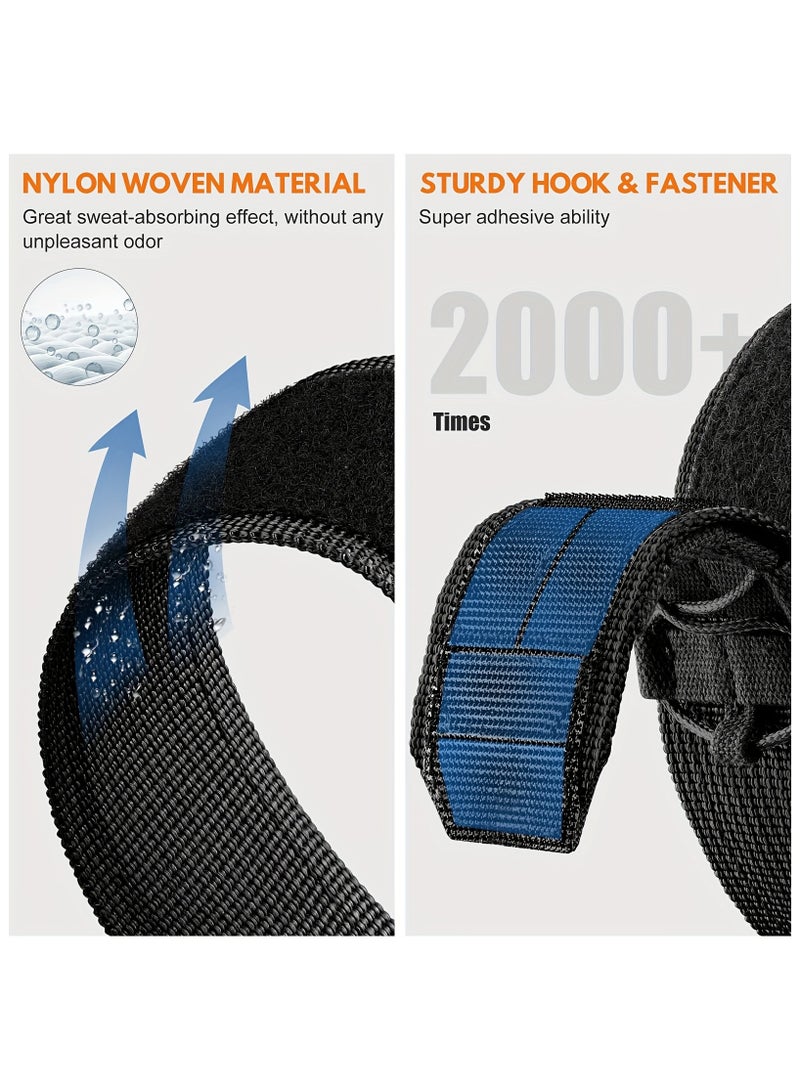 Sturdy Nylon Strap Compatible With IPhone Watch 42mm, 44mm, 45mm, 49mm. Men's Military Tactical Braided Single-loop Design Strap Compatible With IPhone Watch Series 9, 8, 7, 6, 5, 4, 3, 2, 1, SE, And Ultra 2 - Image 2