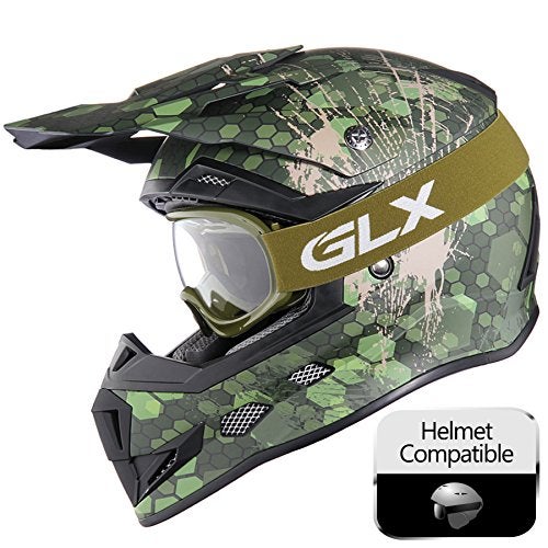 GLX YH15 Anti-Fog Impact-Resistant Kids Youth ATV Off-Road Dirt Bike Motocross Goggles for Boys & Girls (Army Green, one_Size) - Image 5